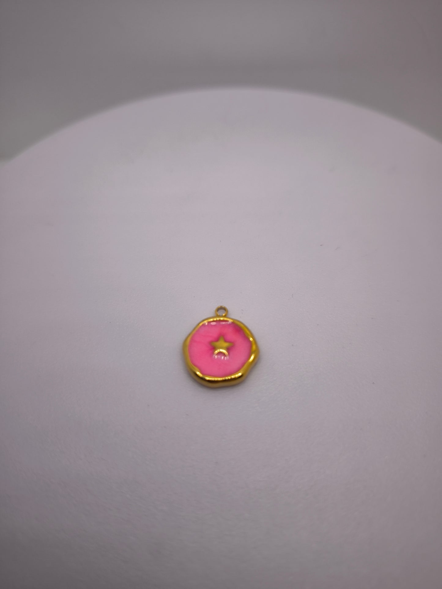 Étoile rose fluo