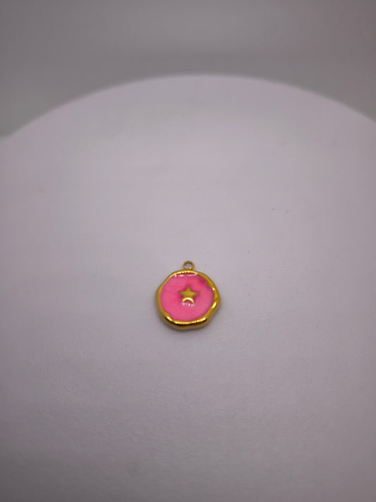 Étoile rose fluo
