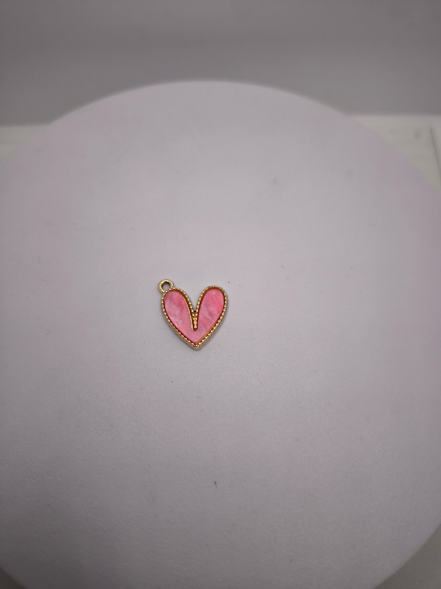 Coeur rose pailleté